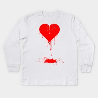 Bleeding Heart. Kids Long Sleeve T-Shirt